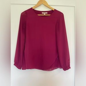 Banana Republic burgundy blouse